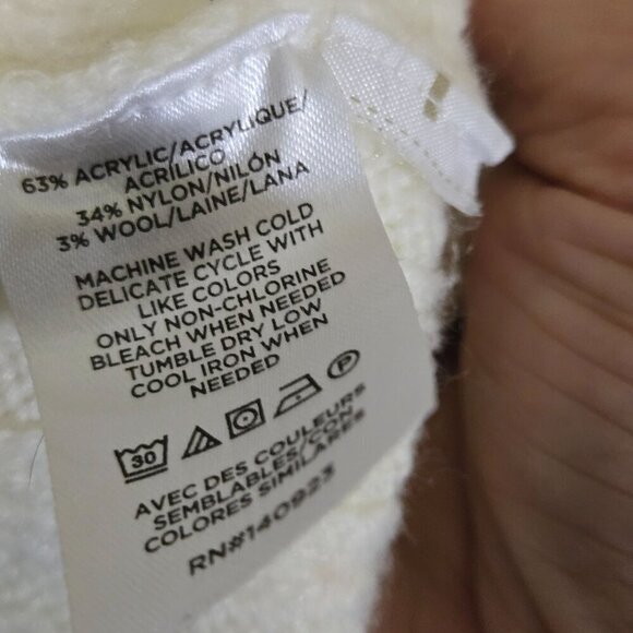 Loft Fair Isle Trending Cable Knit Turtleneck Sweater Size M - Picture 9 of 9